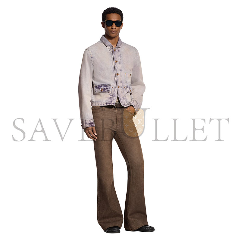 L0vis Vvtt0n DISTRESSED WORKWEAR STYLE JACKET 1AJUGU